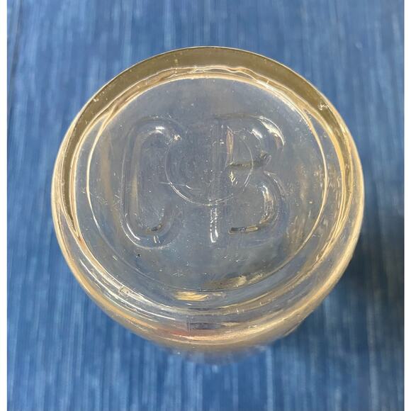 Vtg Rare Embossed Cow Butter Store Pasadena Pint Dairy Milk Bottle California - Picture 5 of 6